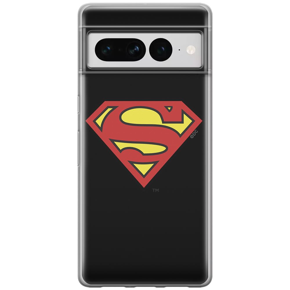 ERT GROUP mobile phone case for Google PIXEL 7 PRO original and officially Licensed DC pattern Superman 002 optimally adapted to the shape of the mobile phone, case made of TPU