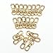 Model Worker 20PCS Swivel Trigger Lobster Claw Clasps Handbag Chain Buckles Bag Belting Pets Dog Chain Connector(Gold)