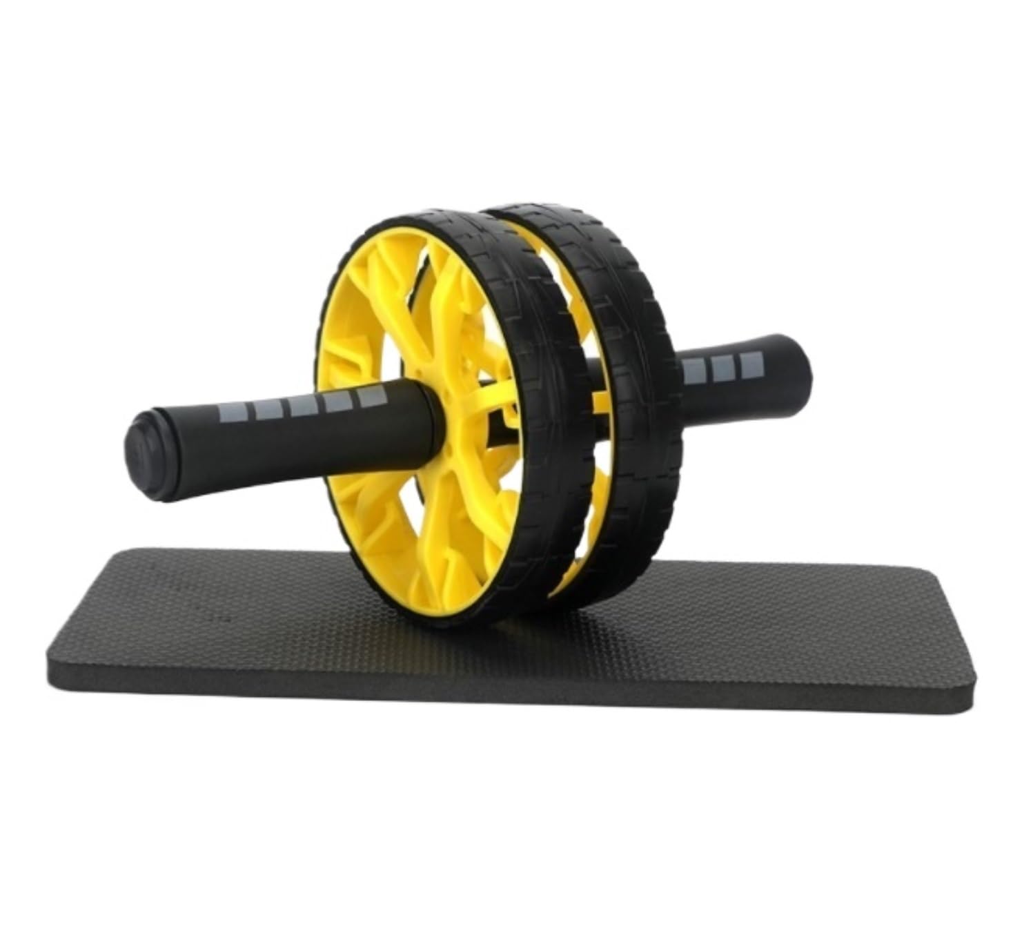 ruota addominale, Ruota addominale con tappetino di protezione, rullo for allenamento, attrezzatura for il fitness, maniglie in acciaio inossidabile