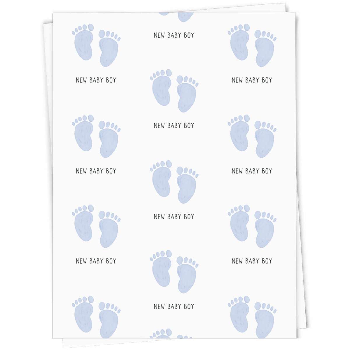 Azeeda 'New Baby Boy' Gift Wrap Paper (GI00137540)