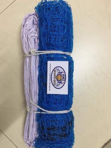 Image of AMZ SPORTS NETS Volleyball NET Nylon Four Sided Tape (Blue)