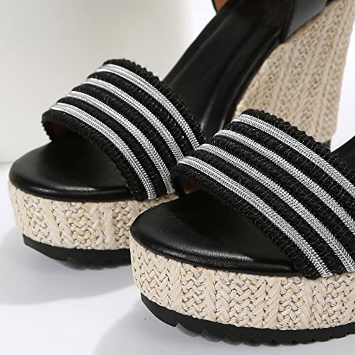 Fudule Women's Elastic Ankle Strap Flat Sandals Summer Dressy Shoes Cute Strappy Gladiator Sandals Co-0310-Xz-A5 #TOP4