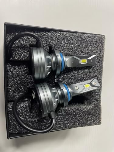 Upgraded HB3/9005 Light Bulb, 30,000LM Super Bright 6500K, 7 Years Long Service Life with Cooling Fan, Real 1:1 Size 9005 Fog Lights, CANbus-Ready Plug and Play, lP68 Waterproof, Pack of 2