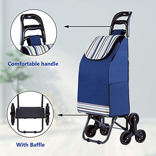 Mfavour Carrello Portaspesa,2 in1 Carrello della