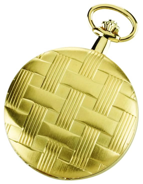 Image of Charles Hubert 3841-G Gold-Plated Mechanical Pocket Watch
