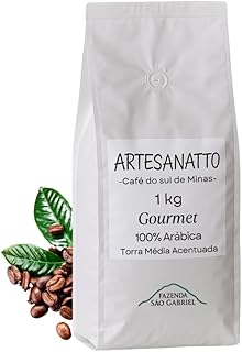 Café gourmet grãos 100% arábica 1kg torra média acentuada - cultivo de