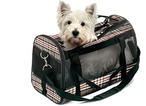 Sac de transport pour chien Flamingo Mayfair 50 cm idéal pour le train