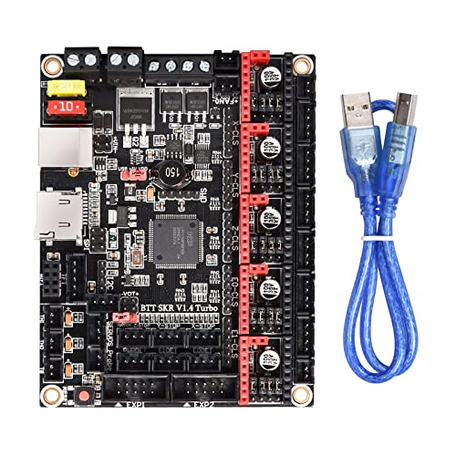 BIGTREETECH SKR V1.4 Turbo 32Bit Control Board 120MHZ Support 5 Axis TMC2209 Stepper Motor Driver Klipper/Marlin Compatible with HDMI5/TFT35/TFT70 Touch Screen BTT Pi for Ender 3/CR10/Voron DIY Board