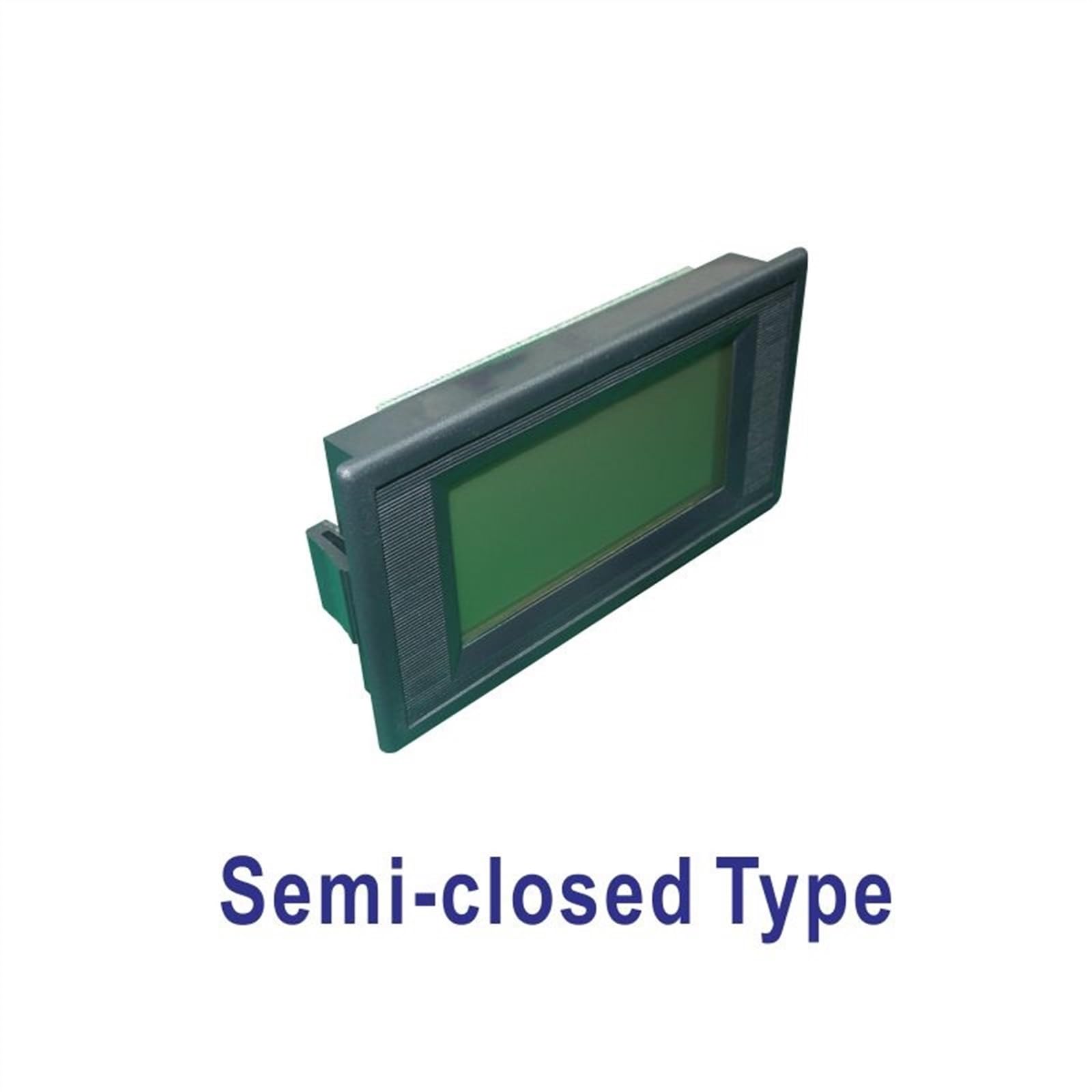 Voltímetro de CC LCD Voltímetro digital de tres cables Medidor de voltaje de CC Medidor de panel de voltios semisellado retroiluminado azul(Semi-closed,DC2V)