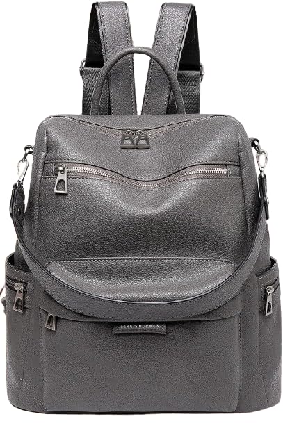 ProArch Casual Kayla Stylish Vegan Leather Backpack & Purse for Women | Gifts | Shoulder Bag for Women and Girls | College Bag for Girls | Multipurpose Travel Bag | Durable (ProDarkGrey) (B0D9D45NH5) Amazon Price History, Amazon Price Tracker