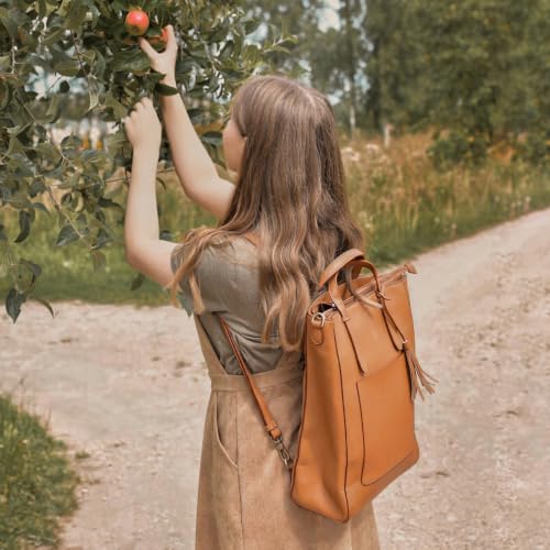 ECOSUSI Vegan Leather Convertible Bag
