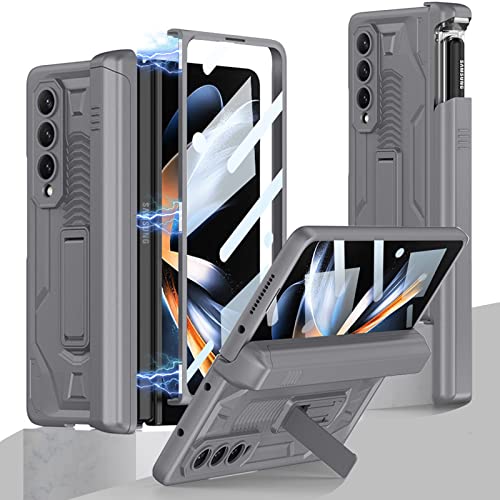 Charniere blindee coque Samsung Z Fold 4 pour eviter les rayures d ecran gris