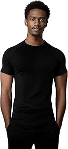 Averon Men's Workout T-Shirts 2-Pack - Bodybuilding Gym Athletic Tops With 4-Way Stretch Fabric