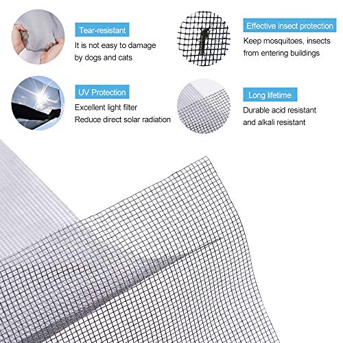 Fiberglass Screen Roll High Visibility And Durable Screen Easy To Diy Repair Or Rescreen Window And Door Screen (36” X 100’, Gray) #TOP2