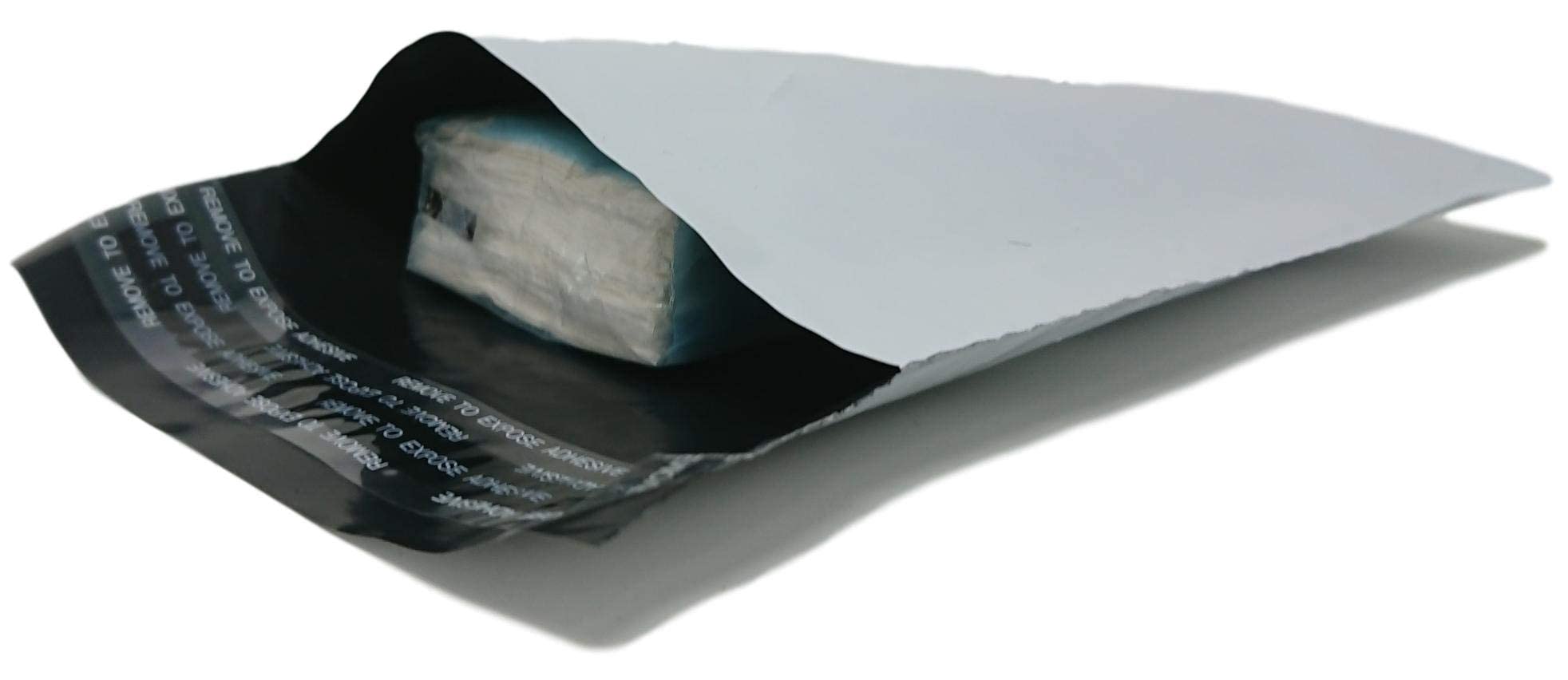 5000 Enveloppes plastique A6 C6 pochette d'expédition en plastique blanche opaque A6 120 x 170 mm 50 micron sac livraison opaque 12 x 17 cm Enveloppe envoi fine légère solide inviolable et imperméable