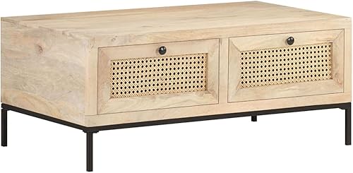 Miniatura 8 de Mesa auxiliar, con compartimentos ocultos y estantes de almacenamiento ajustables, mesa auxiliar adecuada para sala de estar, oficina, 35.4 x 19.7 x