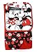 Disney Oven Mitt Pot Holder & Dish Towel 3 pc Kitchen Set (Mickey Minnie Red)