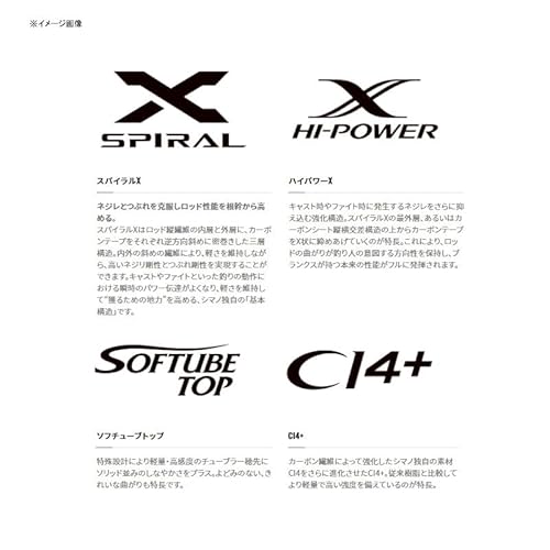 シマノ(SHIMANO) ロッド 21 カーディフ AX S60SUL-FF 2枚目