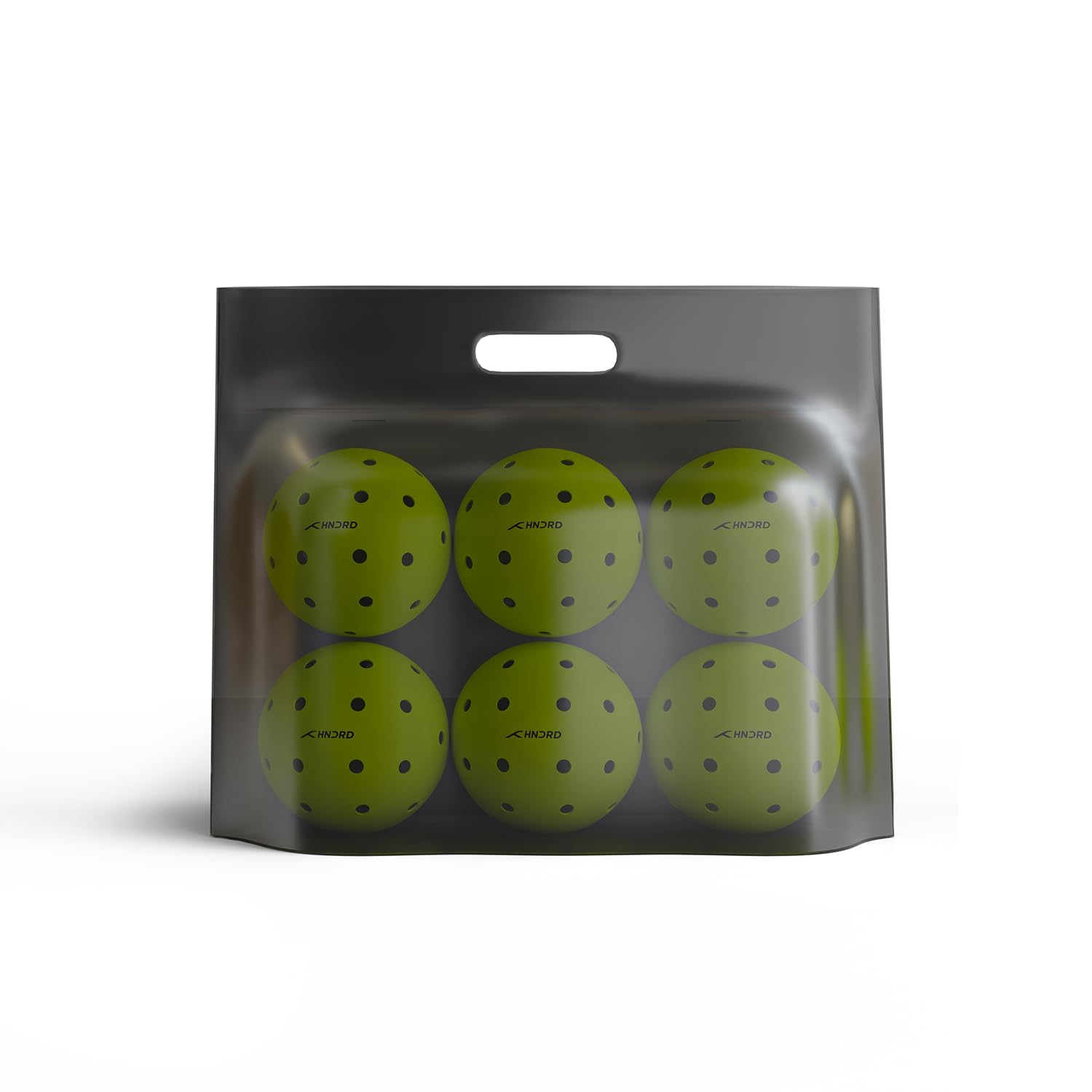 Hundred Delta P500 Pro Pickleball Balls | Pack of 6 | USA Pickleball Approved | 40 Hole Design | Tournament Ball (Neon Yellow) 3