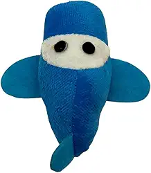 Kit C/2 Tubarão De Pelúcia Para Gatos Catnip Great Pets 12cm