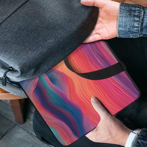 Sac bandoulière ordinateur 13 pouces à rayures colorées