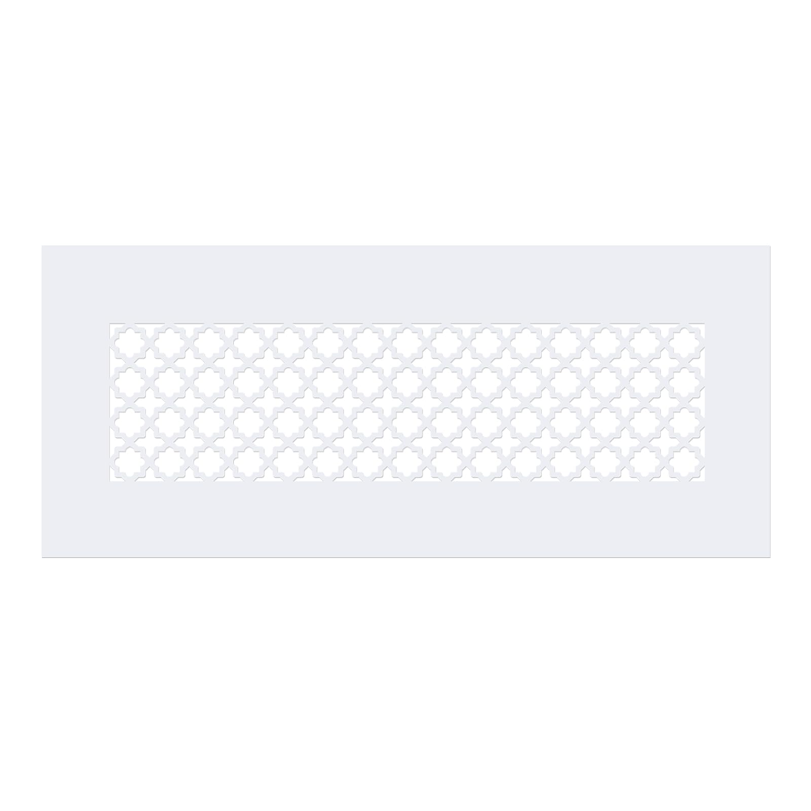 Grille d'aération anti-jaunissement pour masquer un conduit de mur sale