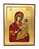  Bild Ikone der Madonna der Trauheit 24 x 30 cm mit Blattgold