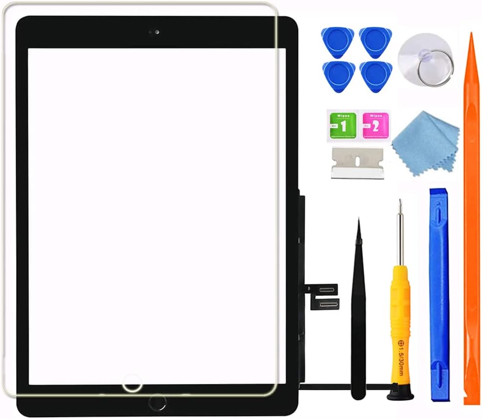 GoodFixer for iPad 7/8,7th/8th Generation Screen Replacement Digitizer 2019/2020 10.2", for 7th 8th Gen(A2197 A2198 A2200 A2270 A2428 A2429 A2430)+ Home Button,VIDEO GUIDE,Full Repair Kit