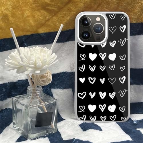 Coque iPhone 14 Pro Max antichoc : finies les rayures avec ce boîtier cœur noir - 4