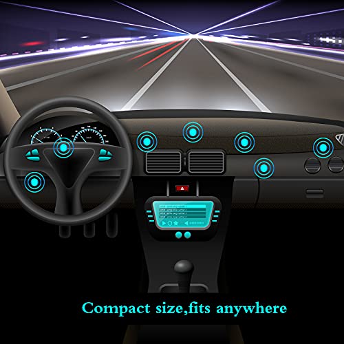 Toodoo 4 Pieces Magnetic Phone Car Mount Flat Cell Phone Holder Universal Stick On Flat Magnetic Car Mount For Car Dashboard Wall Windshield Table Mirror, Black And Silver #TOP6