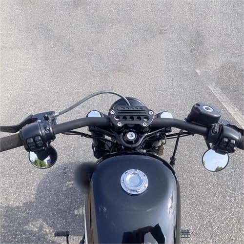 Espejo retrovisor de motocicleta custom para Iron 883 Fat Bob Softail 4