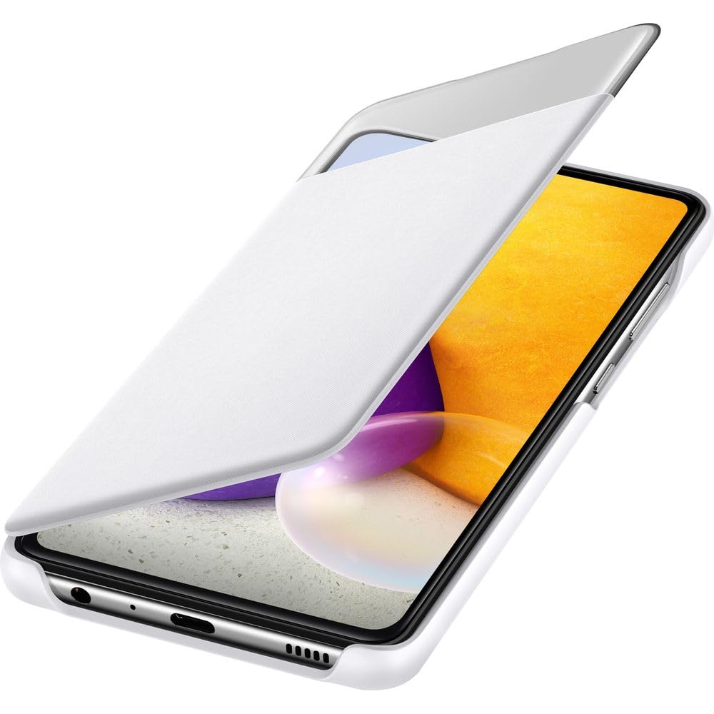 Samsung Smart S View Wallet Cover für A725 Galaxy A72 - White