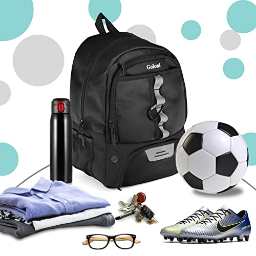 Goloni | Youth Basketball Soccer Backpack Bag - Soccer Backpack & Bags For Basketball, Volleyball & Football Sports, Includes Separate Cleat Shoe And Ball Compartment, Fit To & Adult, 12.5 X 8 X 17 #TOP5