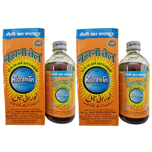 URJUWANI Noorani Tel, Orange, 200 ml + 200 ml Pack of2
