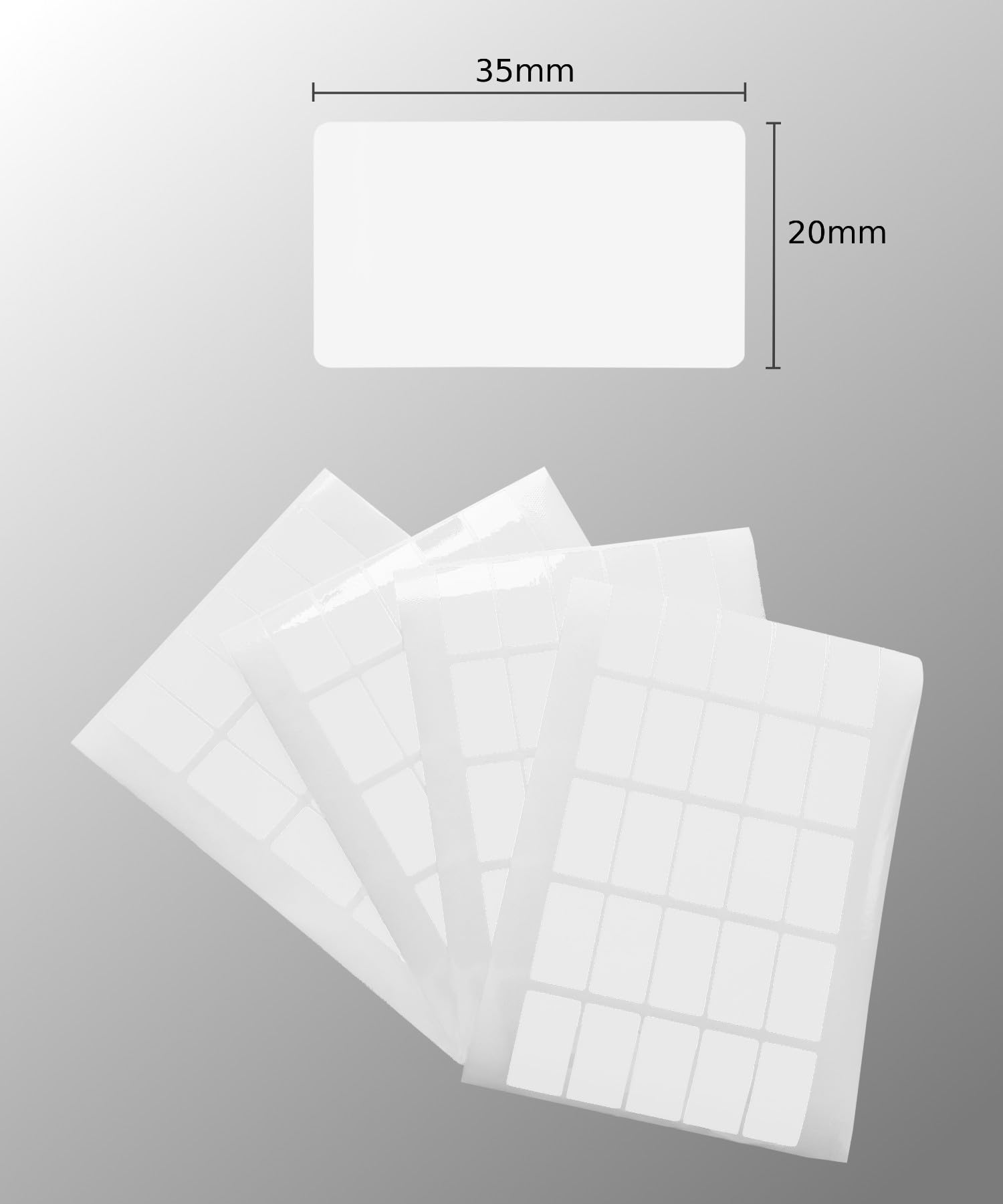 1000 pezzi – Sigilli 35 x 20 mm bianco – Etichette di sicurezza, etichette di sicurezza, adesivi per sigillo, sigilli adesivi, etichette per sigilli