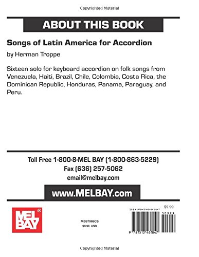 Songs of Latin America for Accordion