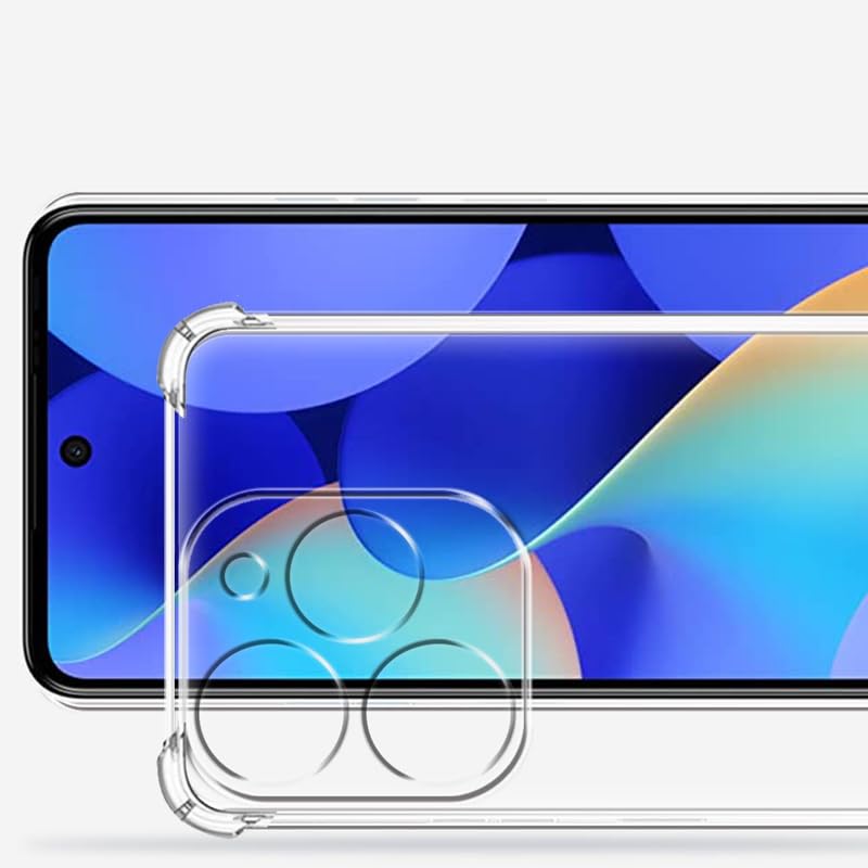 Image of for Tecno Spark Go 2024 Case, Premium Soft Clear Crystal TPU Shockproof Transparent Case Cover Drop-Resistant Light Weight Case for Tecno Spark Go 2024 Transparent