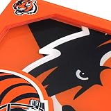 YouTheFan Unisex's NFL Cincinnati Bengals podkładka z logo serii, kolory drużyny, x 10 cm