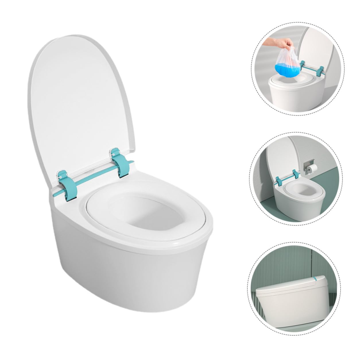 Gatuida Tragbares Töpfchen für Kleinkinder Praktischer Toilettensitz mit Herausnehmbarem Einsatz Leicht und Stabil für Hause und Unterwegs als Kindertoilettentrainer