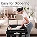 Pamo Babe 4 in 1 Baby Playards with Bassinet & Changing Table, Portable Crib Breathable Mesh and Toy Mobile