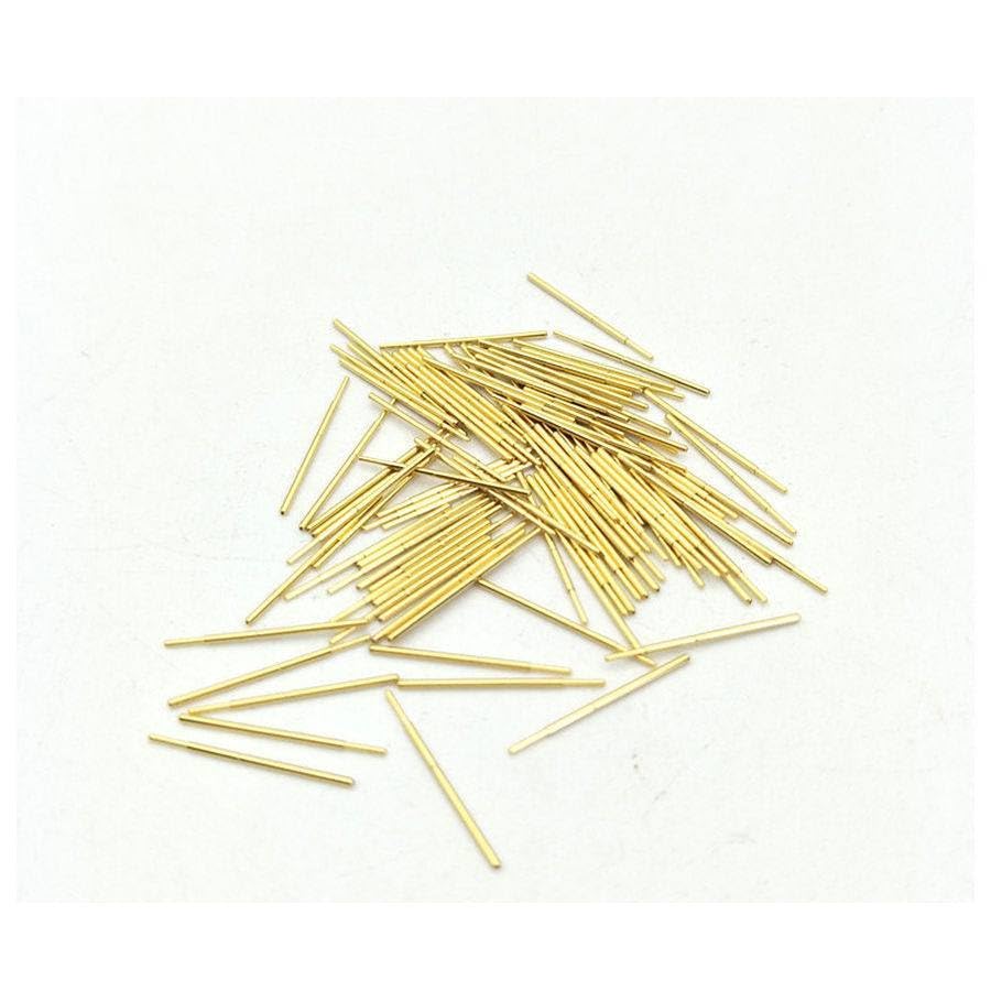 100 Pcs 0.45mm Spherical Tip Spring Loaded Testing Probe Pins