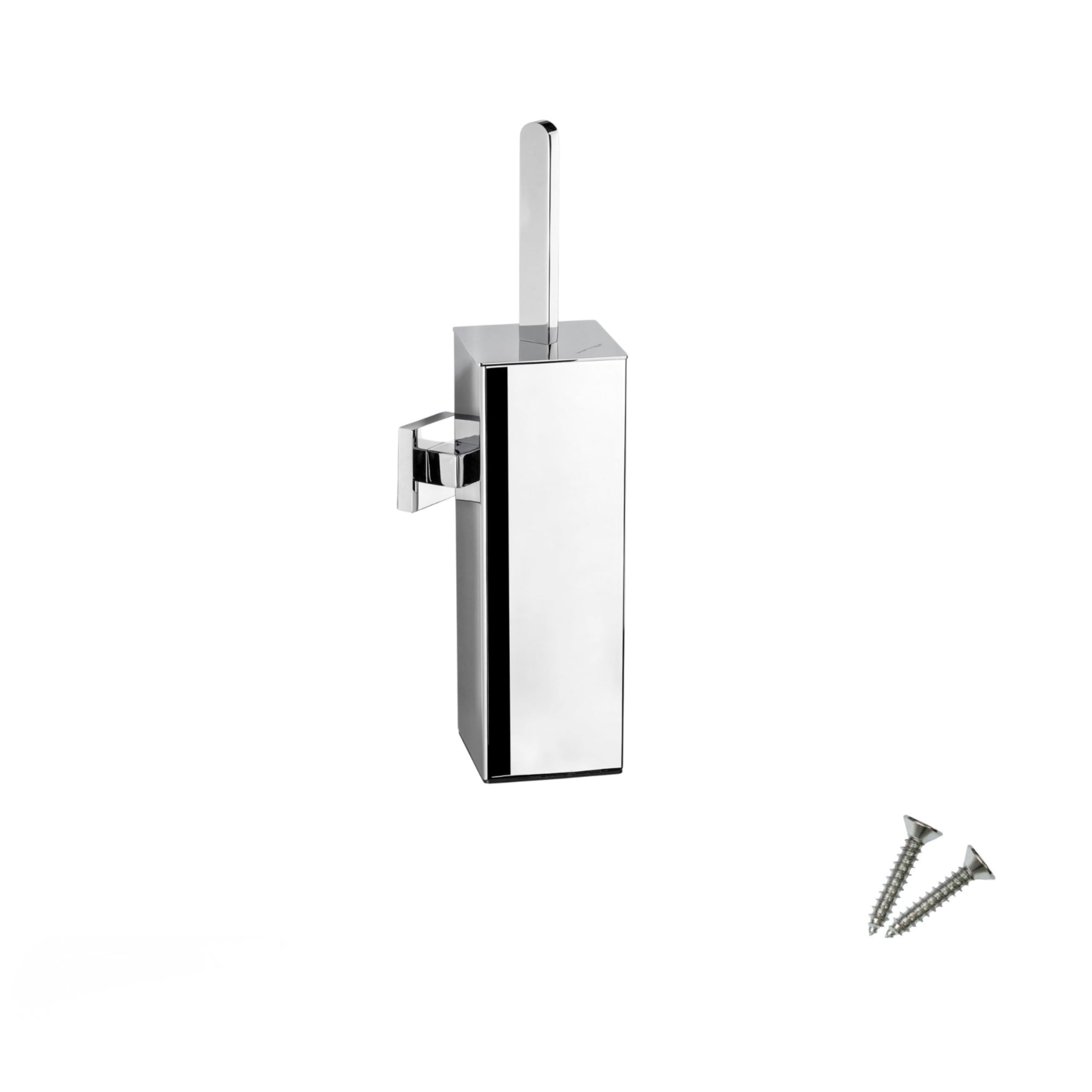 360S1 Escobillas de Baño Silicona con Soporte de Acero Inoxidable SUS304, Cepillo Higiénico y Duradero, Diseño Moderno en Cromo