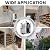 10FT Pull Down Attic Stairs, 12 Steps Wall Mounted Folding Loft Ladder, Retractable Loft Ladder with Armrests Handle, Extra Wider Attic Stairs for Indoor/Storehouse/Basement, 660lb Load (12 Steps)