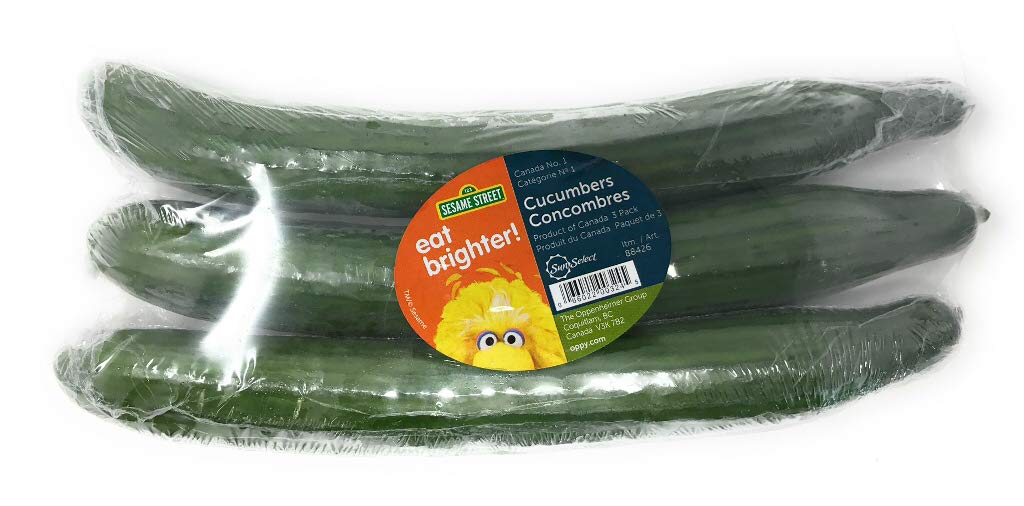 Oppy, Cucumber English Seedless Conventional, 3 Count