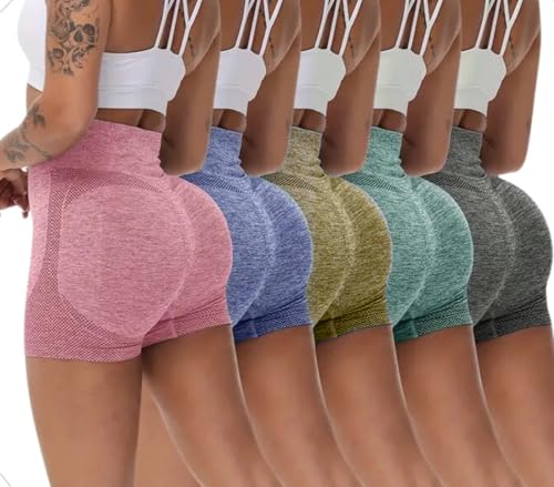 Kit com até 6 Short! - Empina Bumbum Fitness Feminino de Compressão - Esportiva - Academia - Promo! (VERDE AGUA)