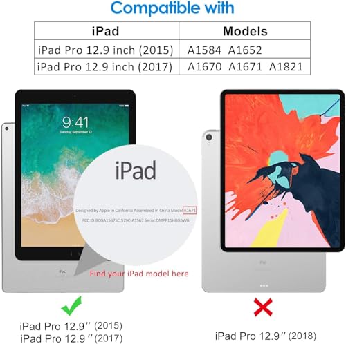 Image of Screen Guard Compatible With iPad Pro 12.9 2015 1st Gen /iPad Pro 12.9 2017 2nd Gen Tab (12.9 inch Inch Tablet) Flexible Fiber Screenguard Not a Tempered Glass Screen Guard