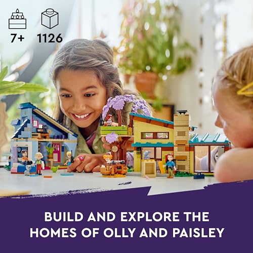 Image of LEGO Friends Olly and Paisley's Family Houses Set with Minidolls 42620