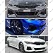 WheelX Front Lip Compatible with BMW G20 330e 330i M340i M-Sport 3-Series 2019-2022, MP Style Bumper Air Dam Lower Chin Spoiler Splitter, Protection Body (Glossy Black)