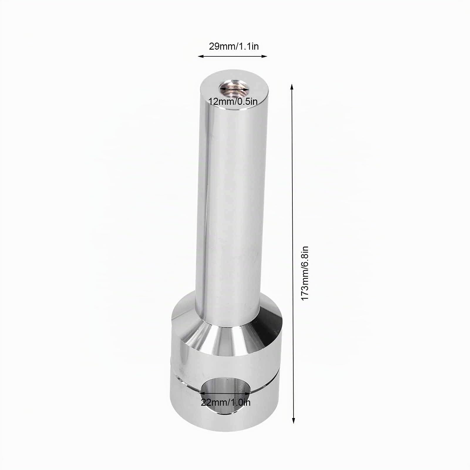 1 Paar Motorrad Lenker Riser 22mm Runde Lenkererhöhungen Universal Chrom Aluminiumlegierung Aufzug Lenkerhalter Lenkerklemme für Motorrad Modifikation, Silber