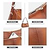 Kattee Soft Leather Hobo Handbags for Women, Genuine Top Handle Vintage Shoulder Purses (Brown)